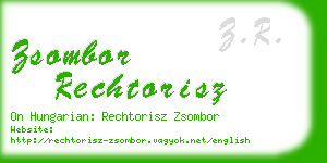 zsombor rechtorisz business card